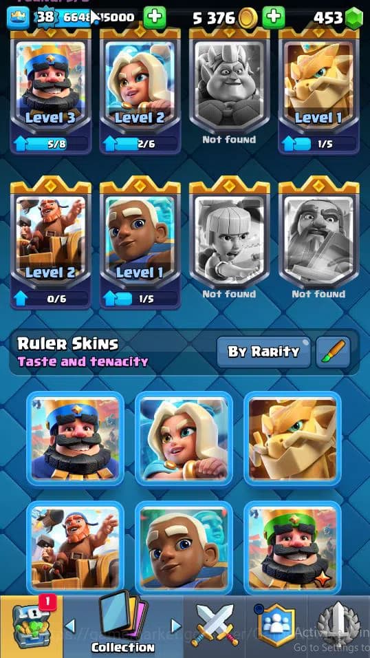 Clash Royale Accounts Lv 38|Trophy 7759|KTL 11|Limited Skin|Card 120|3 H image 12