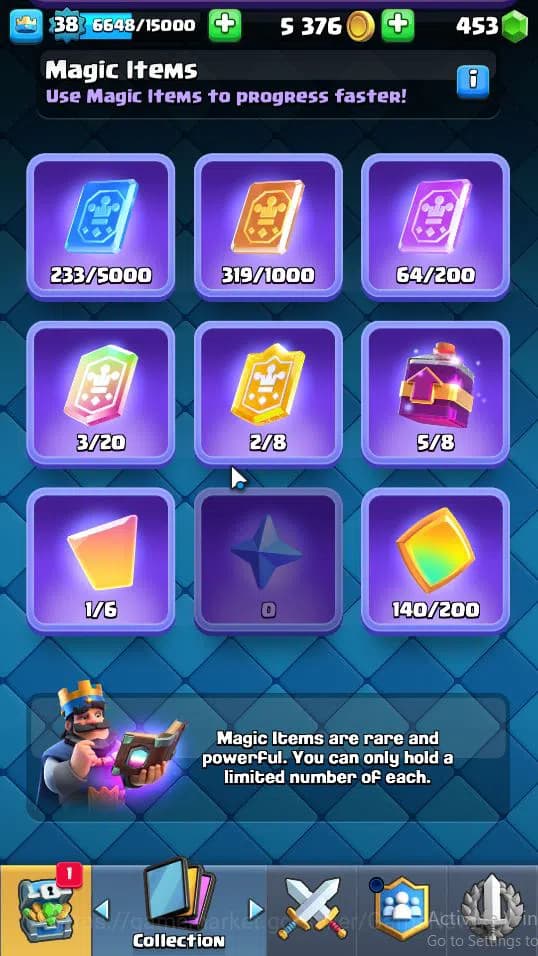 Clash Royale Accounts Lv 38|Trophy 7759|KTL 11|Limited Skin|Card 120|3 H image 20