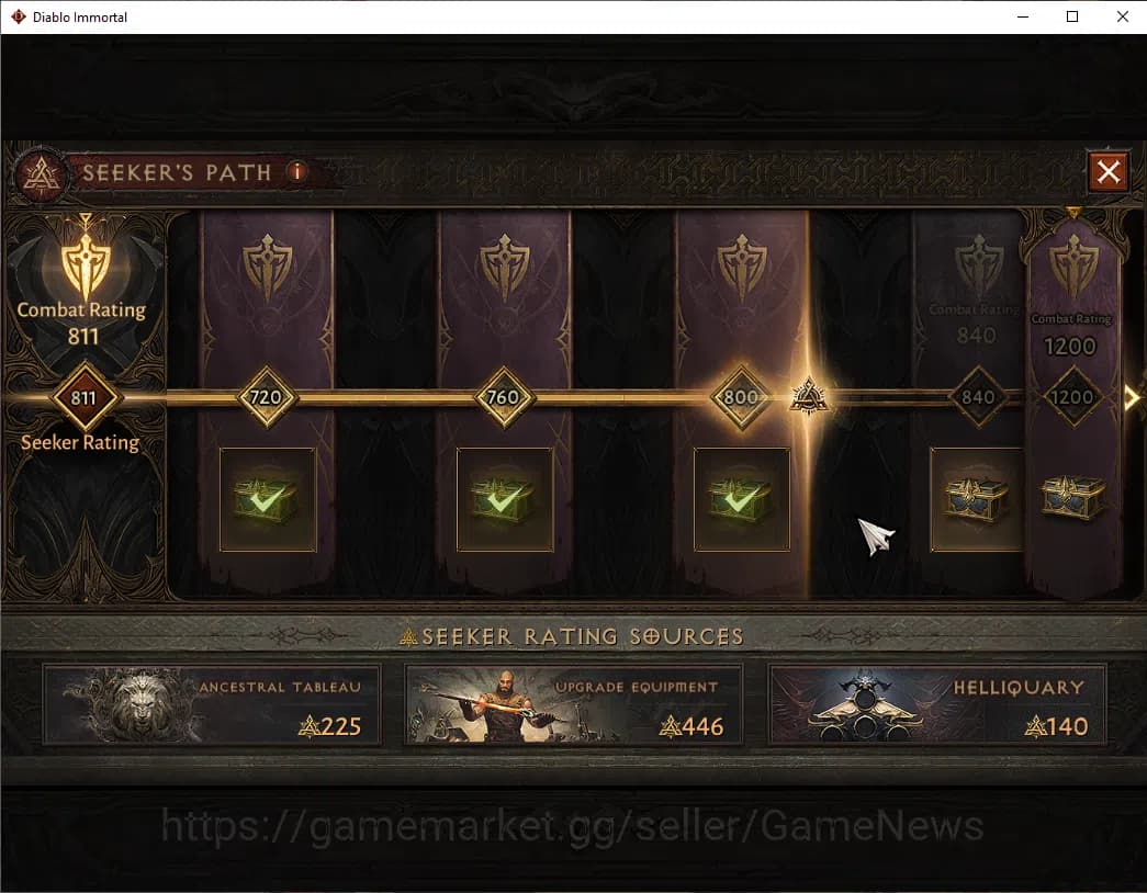 Diablo Immortal Accounts NA - High Heaven|CS ON|Lv60(534)|Druid|CR 35k|Reso image 11