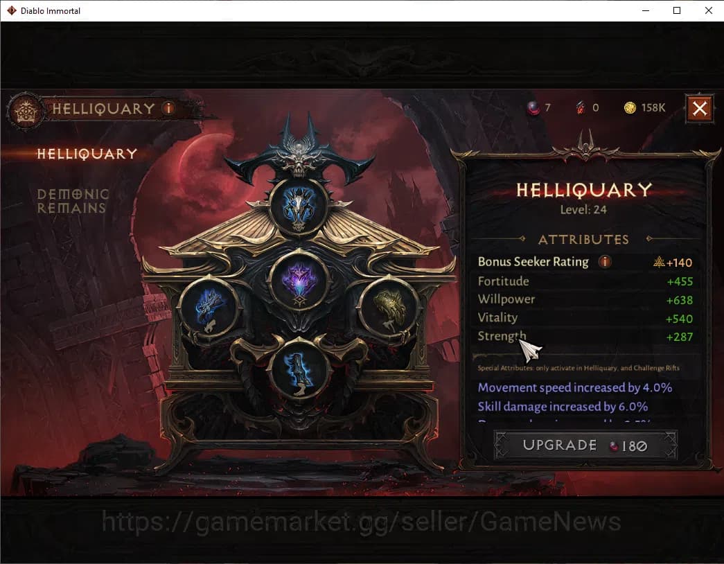 Diablo Immortal Accounts NA - High Heaven|CS ON|Lv60(534)|Druid|CR 35k|Reso image 12