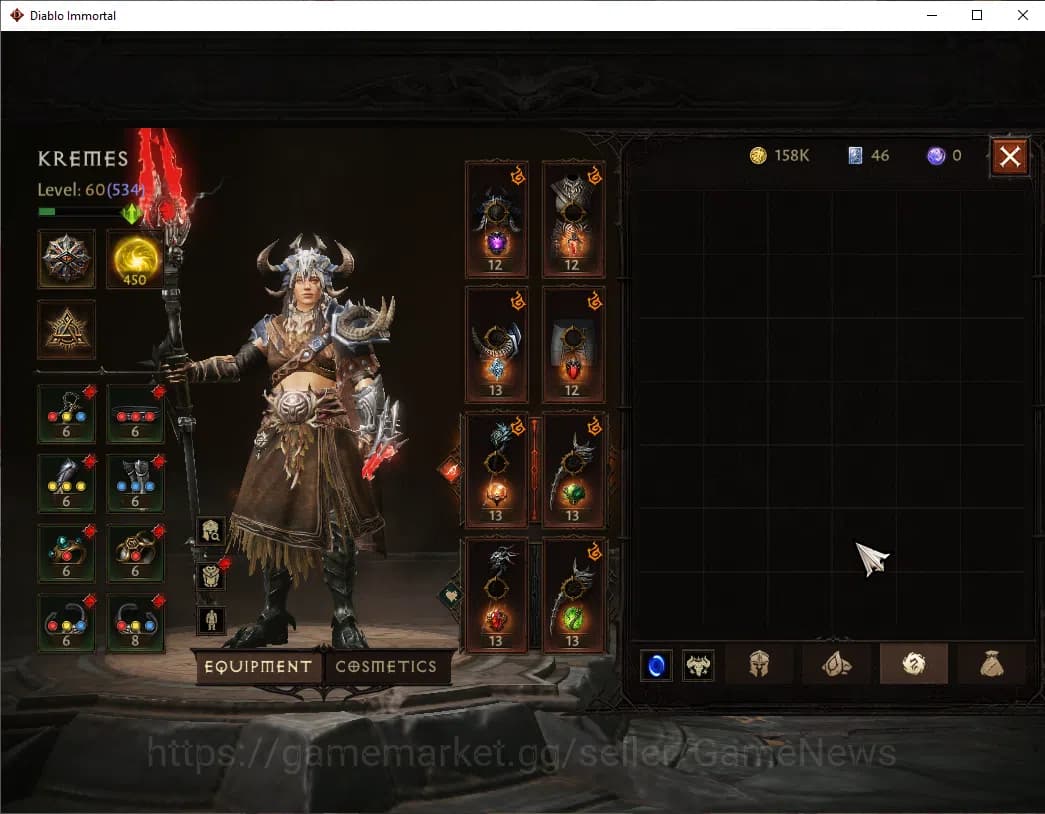 Diablo Immortal Accounts NA - High Heaven|CS ON|Lv60(534)|Druid|CR 35k|Reso image 7