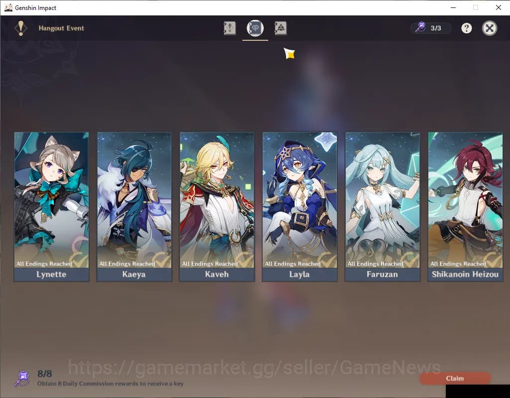 Genshin Impact Accounts ASIA|AR 59|9 Limited+2(*5Wep)|ChascaC1+Sign,Linnea image 14