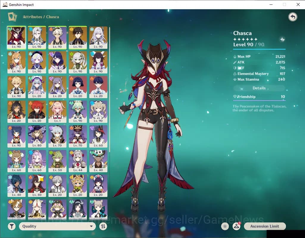 Genshin Impact Accounts ASIA|AR 59|9 Limited+2(*5Wep)|ChascaC1+Sign,Linnea image 3