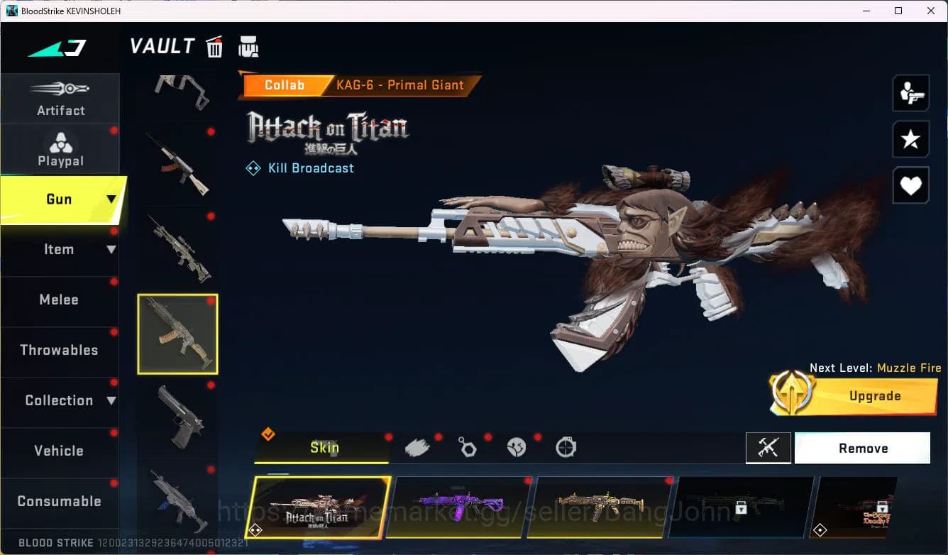 Blood Strike Accounts ASIA|ETHERNAL=ZERO|COLLAB=KAG-6|EVOLVED=FAL|LIMITE image 12