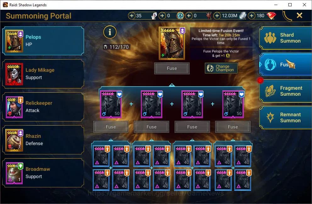 Raid: Shadow Legends Accounts Lv48 491K Power|22 Legendary(Xenomorph,Ninja,Alice image 20