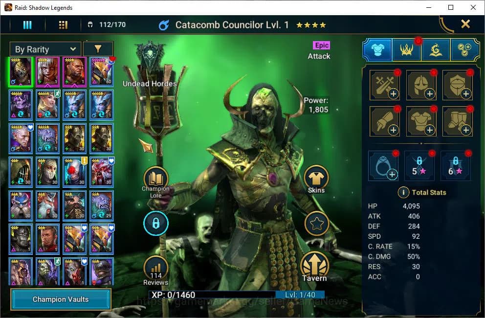 Raid: Shadow Legends Accounts Lv48 491K Power|22 Legendary(Xenomorph,Ninja,Alice image 4