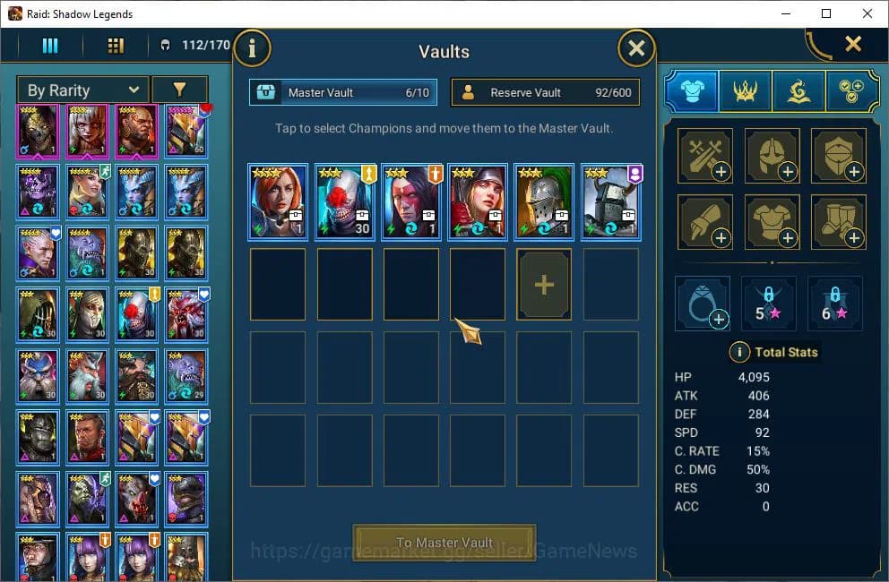 Raid: Shadow Legends Accounts Lv48 491K Power|22 Legendary(Xenomorph,Ninja,Alice image 5
