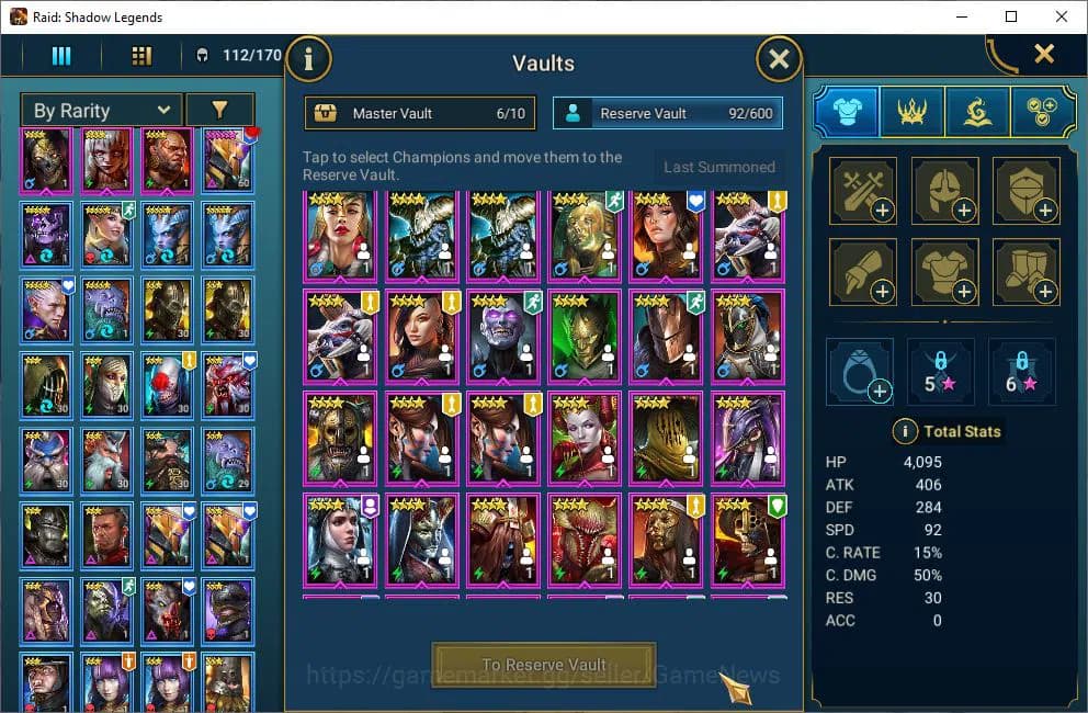 Raid: Shadow Legends Accounts Lv48 491K Power|22 Legendary(Xenomorph,Ninja,Alice image 8