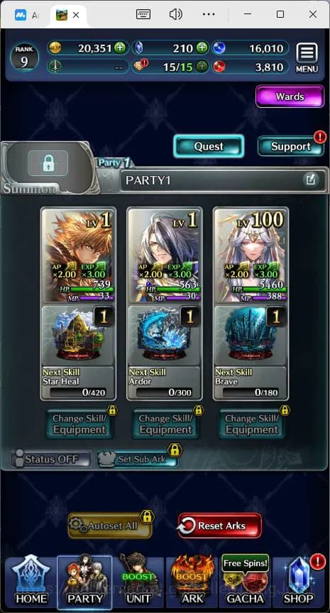 Last Cloudia Accounts GLOBAL|Rank 9|Collab Swordsman,Mia|Other Unit MBRe image 10