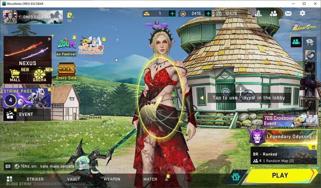 Blood Strike Accounts ASIA|ETERNAL Lv2 UZI-StarChsr+Scythe-Luna,Collab 7 image 1