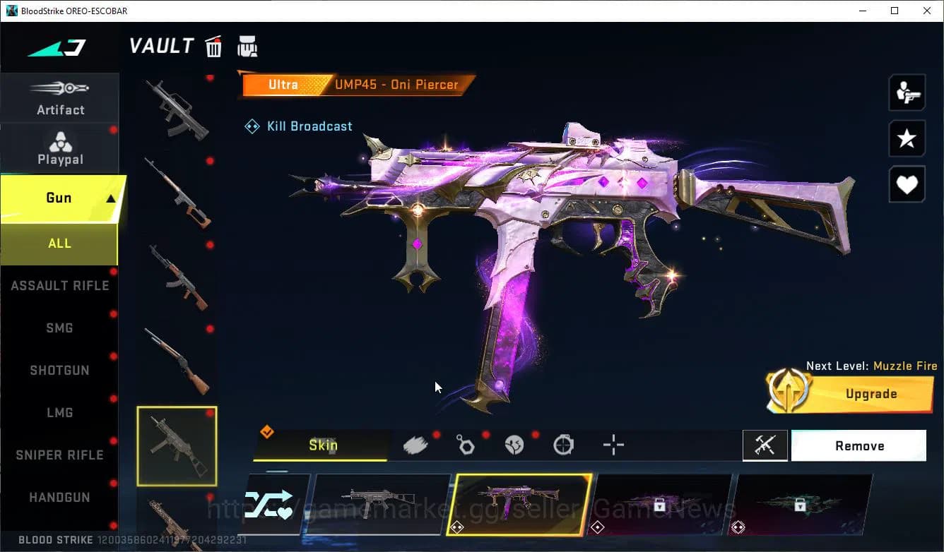 Blood Strike Accounts ASIA|ETERNAL Lv2 UZI-StarChsr+Scythe-Luna,Collab 7 image 10