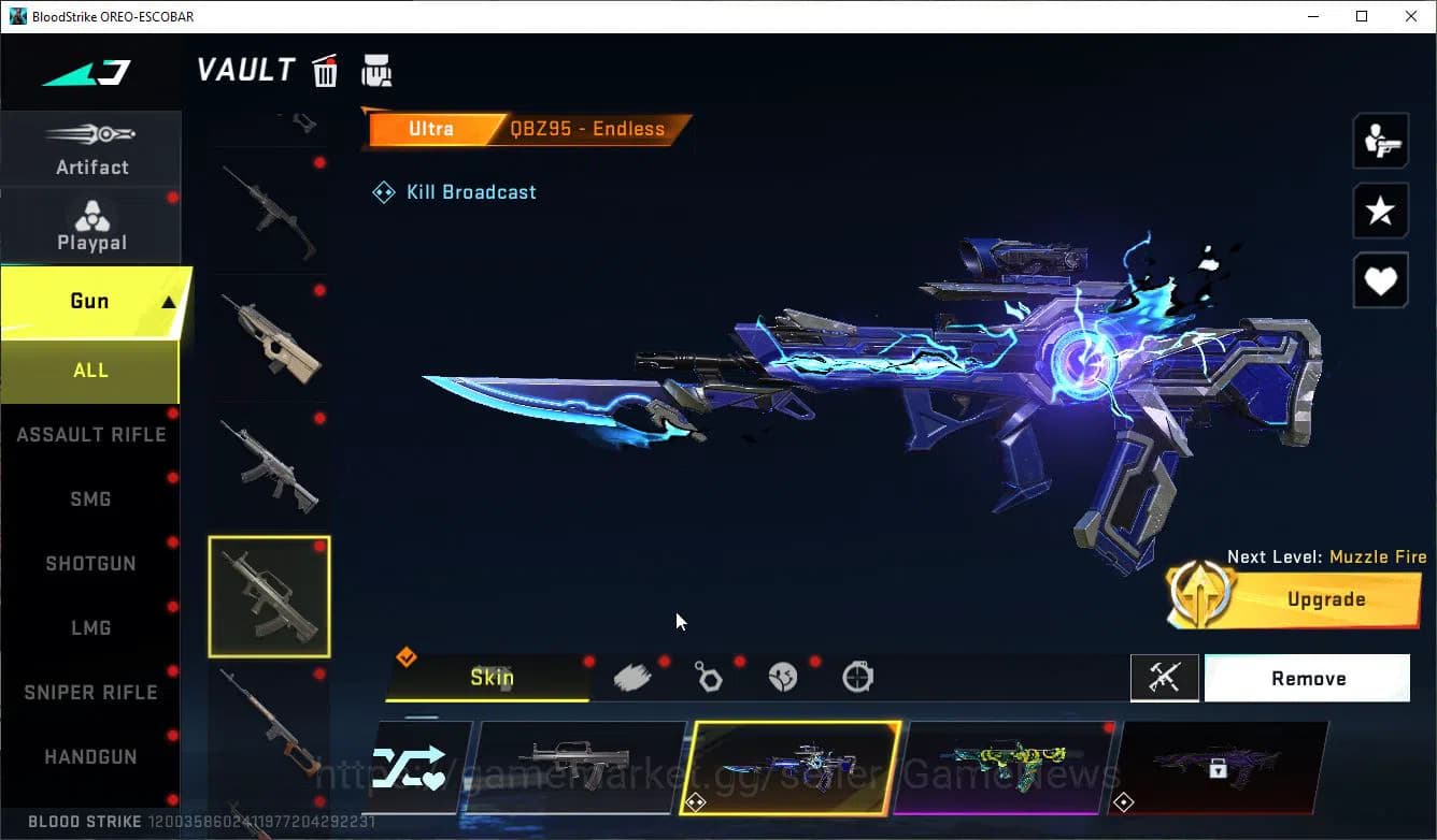 Blood Strike Accounts ASIA|ETERNAL Lv2 UZI-StarChsr+Scythe-Luna,Collab 7 image 12