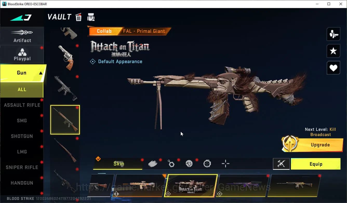 Blood Strike Accounts ASIA|ETERNAL Lv2 UZI-StarChsr+Scythe-Luna,Collab 7 image 13