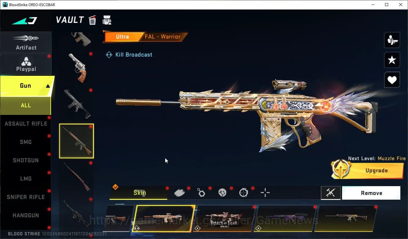 Blood Strike Accounts ASIA|ETERNAL Lv2 UZI-StarChsr+Scythe-Luna,Collab 7 image 14