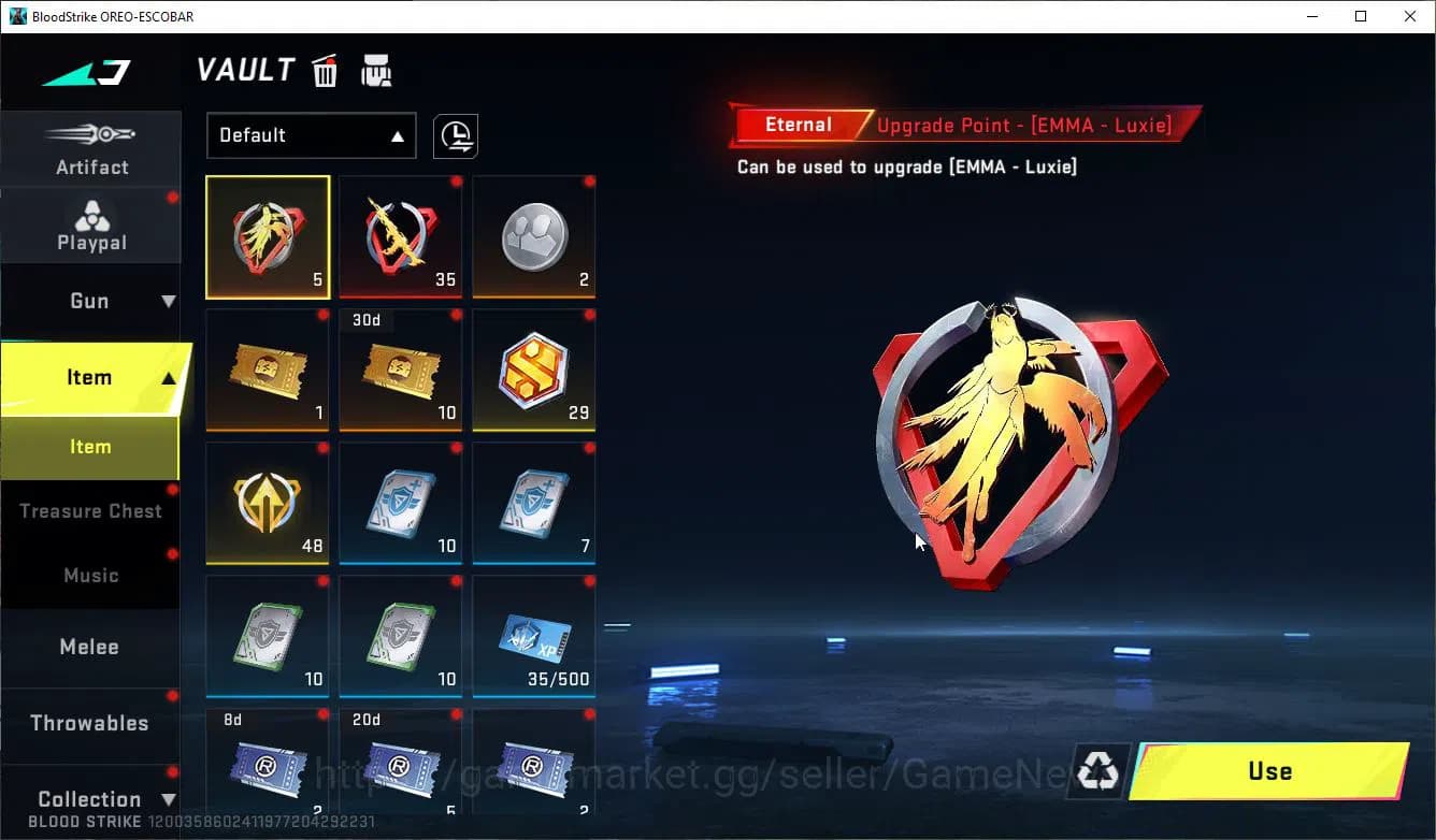 Blood Strike Accounts ASIA|ETERNAL Lv2 UZI-StarChsr+Scythe-Luna,Collab 7 image 9
