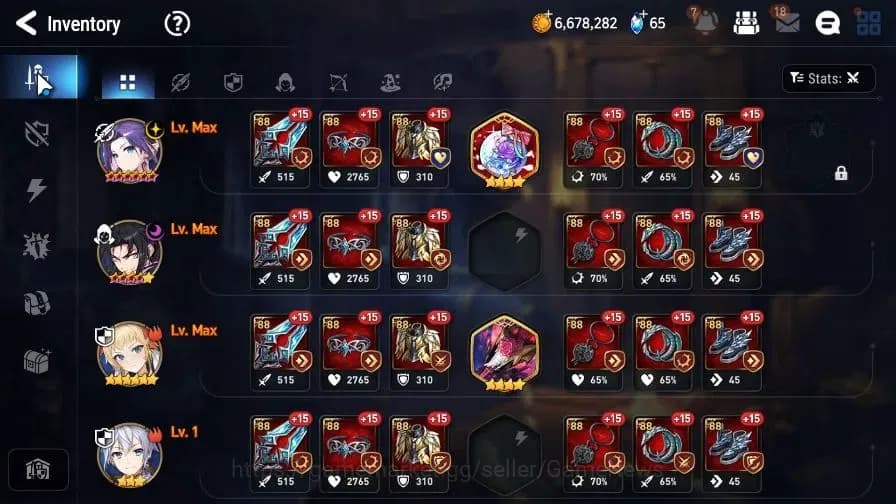 Epic Seven Accounts GLOBAL Unverif|New Era|3 ML(E Ilynav,Straze,DB Sen image 8