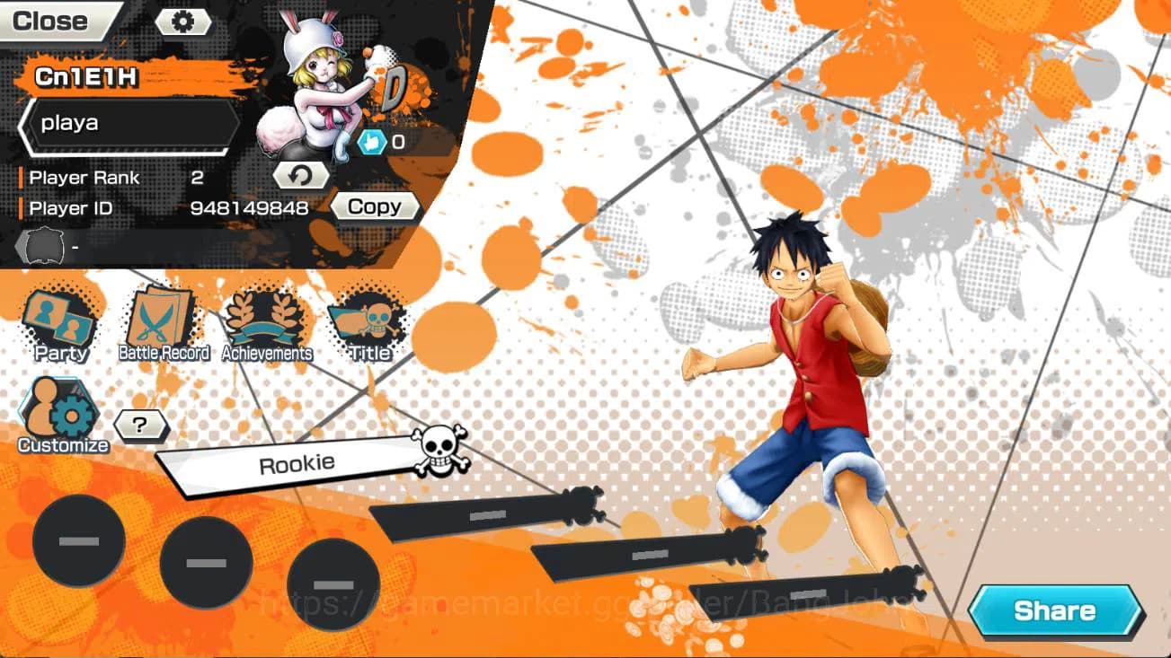 One Piece Bounty Rush Accounts GLOBAL | captain shans, luffy, ace, jinbe check ss image 1