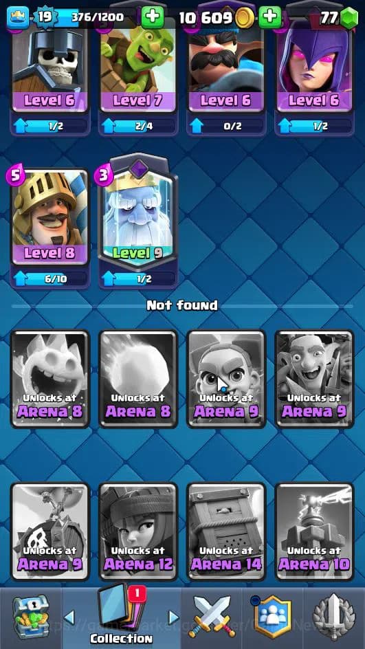 Clash Royale Accounts Lv 19|Trophy 1648|KTL 8|LimitedSkin|Total Card 40| image 8