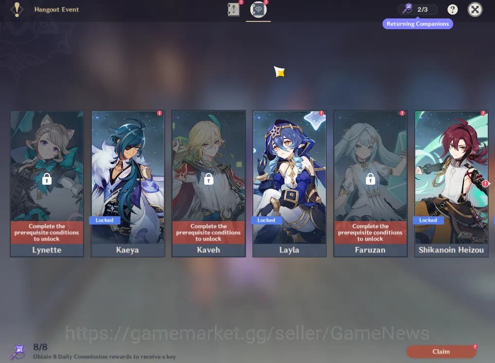 Genshin Impact Accounts ASIA|AR55|4Limited+2(*5Weapon)|ArlecchinoC2,Furina image 13