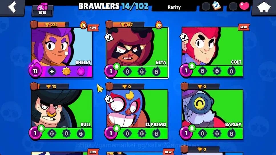 Brawl Stars Accounts 1010 Trophy|4,3K Bling|14 Brawlers 3 Max Lvl [Shel image 8