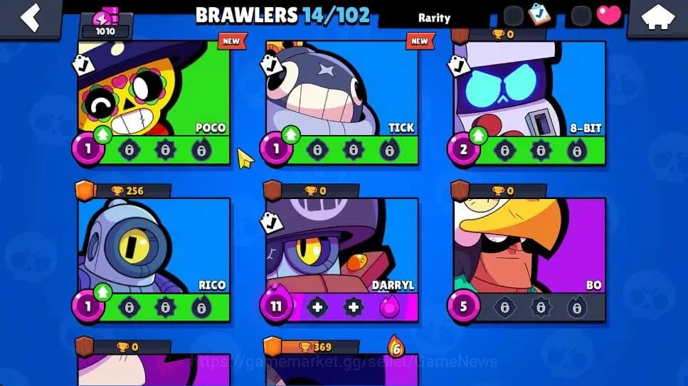 Brawl Stars Accounts 1010 Trophy|4,3K Bling|14 Brawlers 3 Max Lvl [Shel image 9