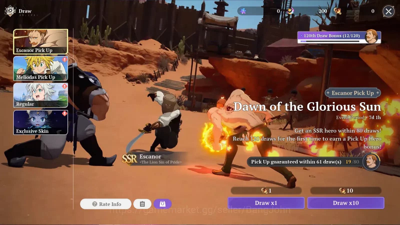 The Seven Deadly Sins: Origin Accounts EU|Fresh Starter Lvl 2|3 SSR|Escanor p1,Mannie,Gui image 2