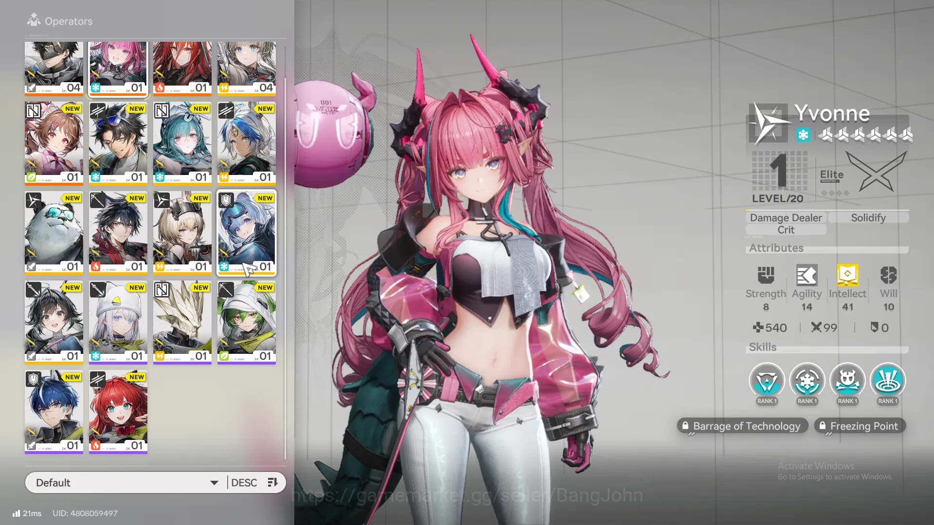 Arknights: Endfield Accounts ASIA | Starter | 1Limit |Yvonne,ardelia,wulfgard,E image 3