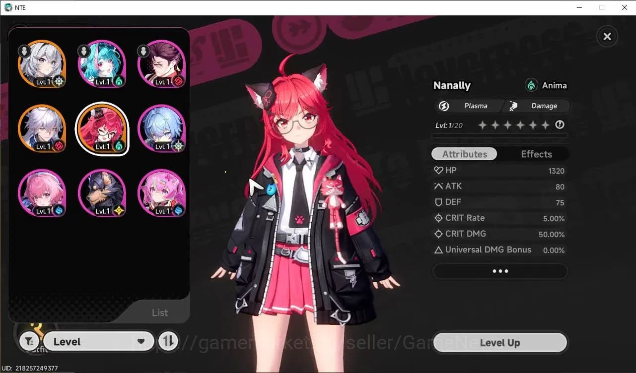 Neverness to Everness Accounts Global EU |HL 3| 2 SSR Nanally, Baicang + 2 SSR Se image 1