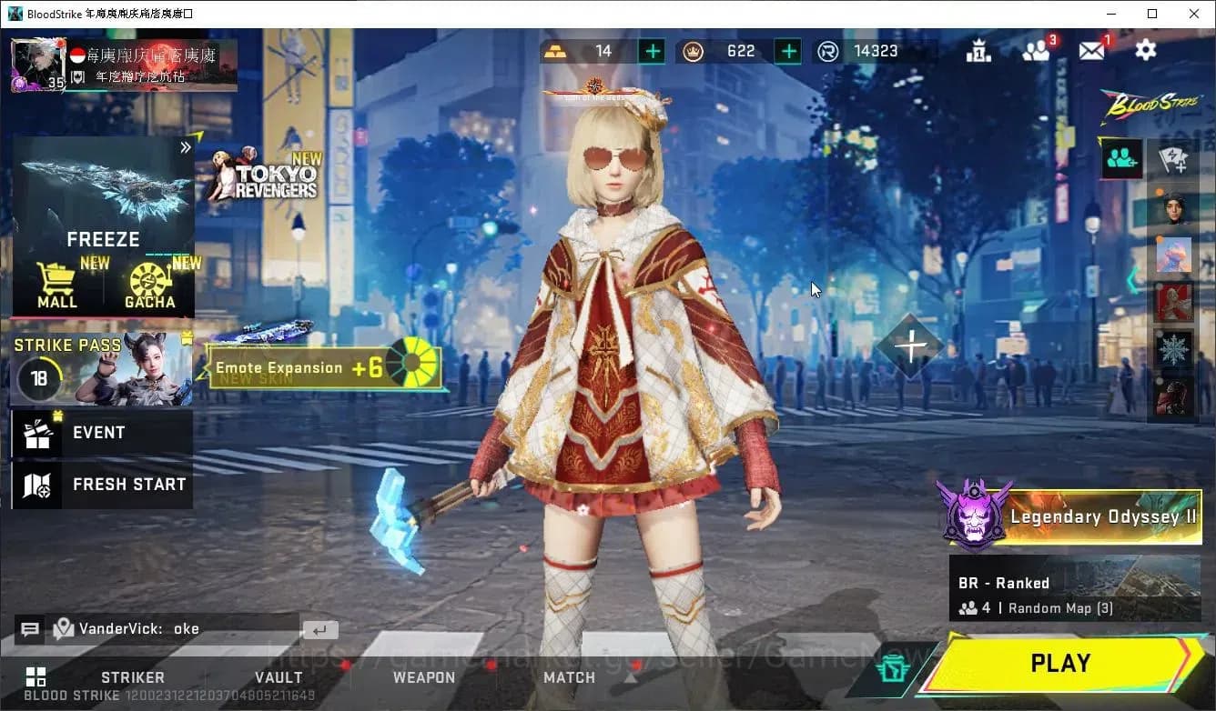 Blood Strike Accounts Asia|ETERNAL DeAgle-Scorpio+MELEE AXE-Crystal,Coll image 1