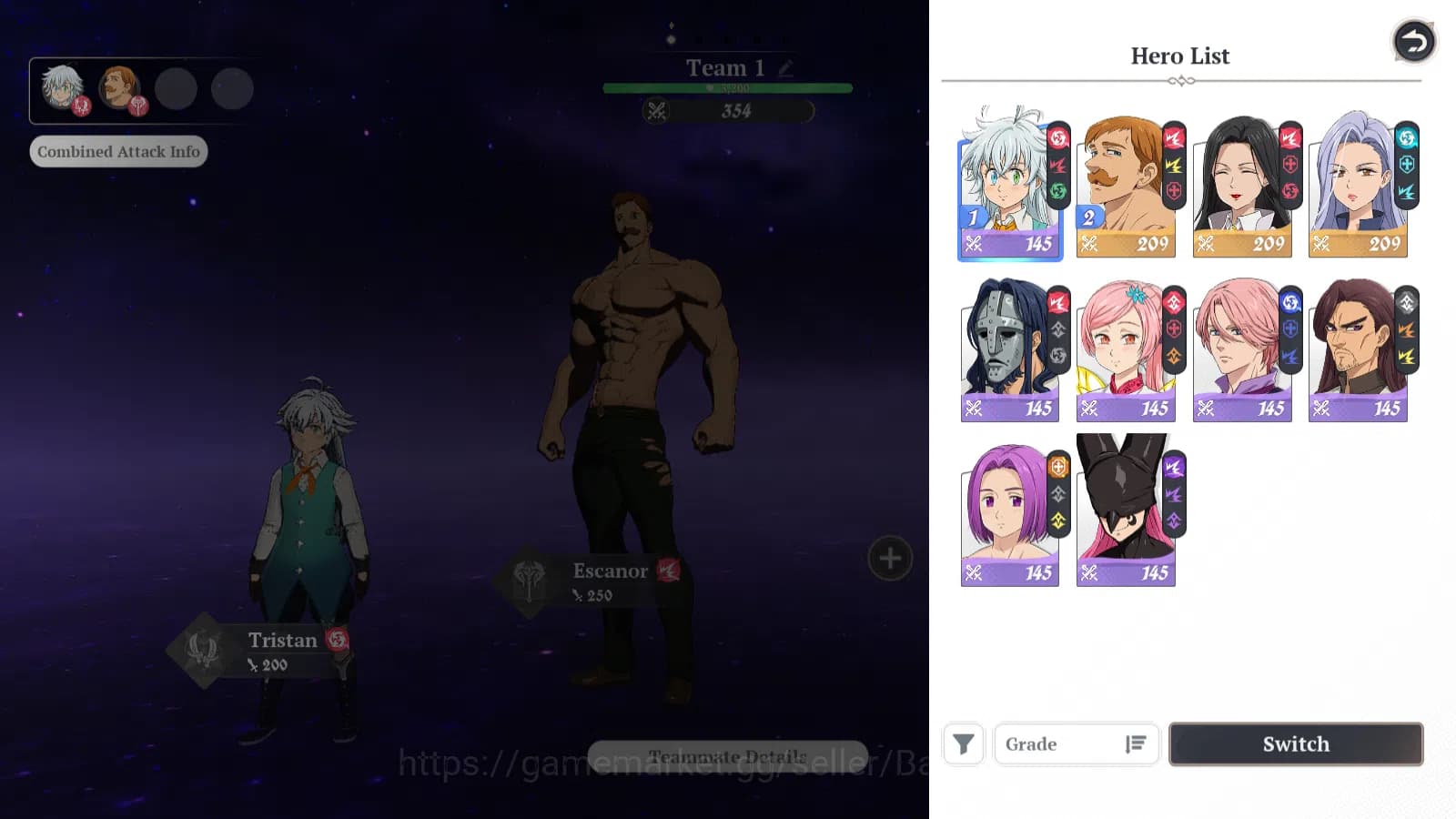 The Seven Deadly Sins: Origin Accounts EUROPE|FreshStarterLvl|3SSR|Escanor,Guila,Jericho& image 11