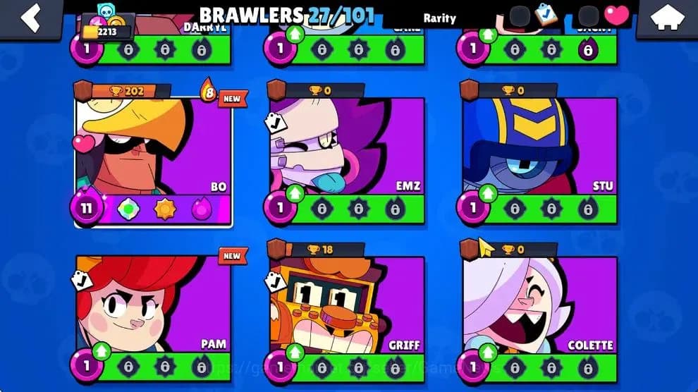 Brawl Stars Accounts 2213 Trophy|23K Bling 135 Gem|37 Brawlers 2 Max Lv image 7