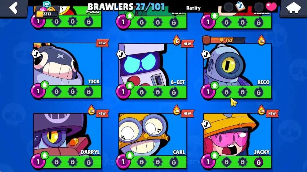 Brawl Stars Accounts 2213 Trophy|23K Bling 135 Gem|37 Brawlers 2 Max Lv image 8