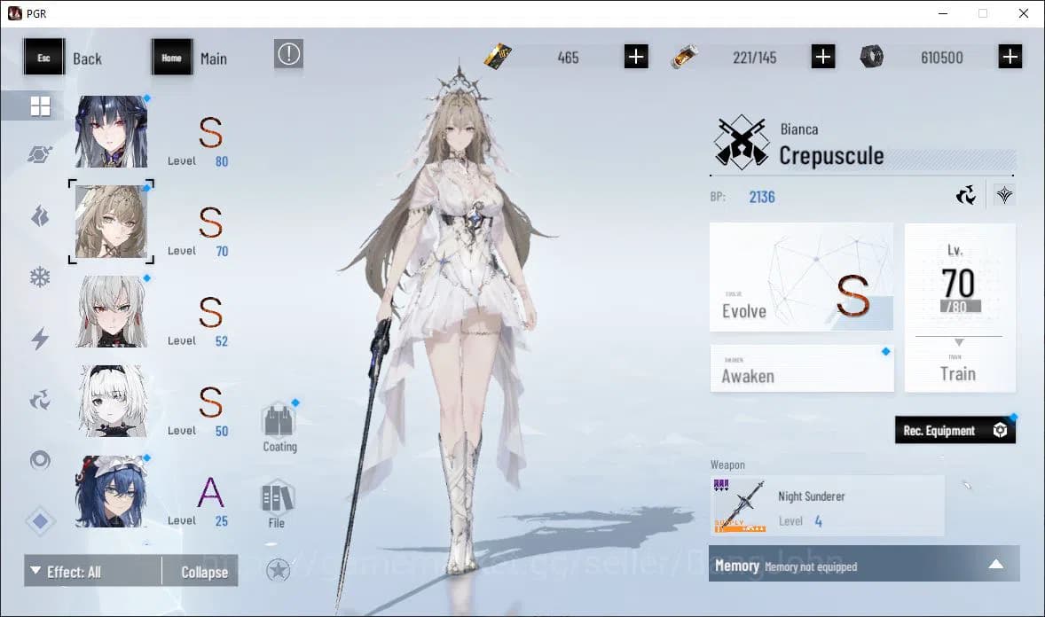 Punishing: Gray Raven Accounts ASIA|Lv 89 | [S Nirvantia,S Crepuscule,S Lucia,S F image 9