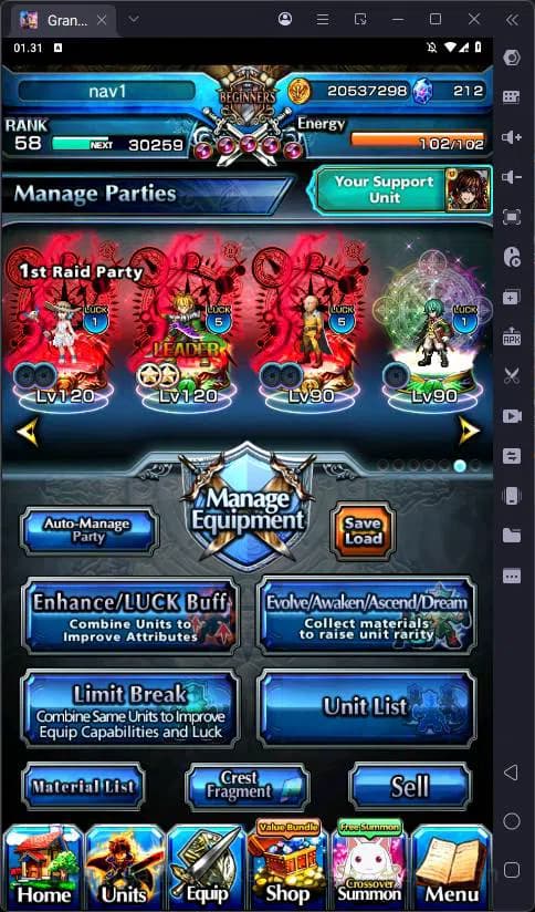 Grand Summoners Accounts Global |Ascend 13| Saitama TW, Chloe TW, Shizu, Ja image 8