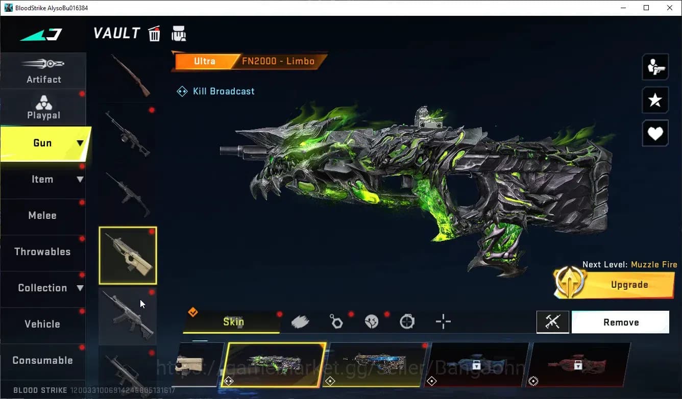 Blood Strike Accounts ASIA|COLLAB,AK47,M700|LIMITED MELE,BUTFLY KNIF|EUL image 4