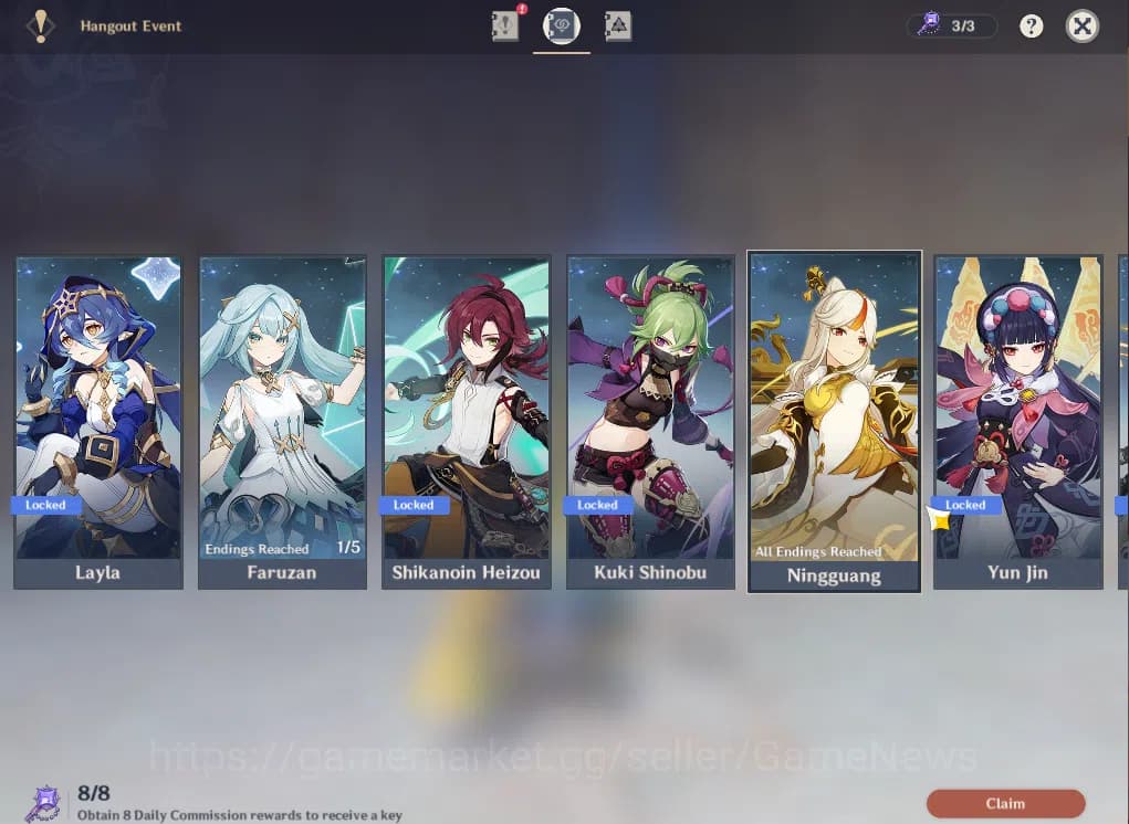 Genshin Impact Accounts ASIA|AR 55|4 Limited+4(*5Wep)|Kinich,Arlecchino,Va image 15