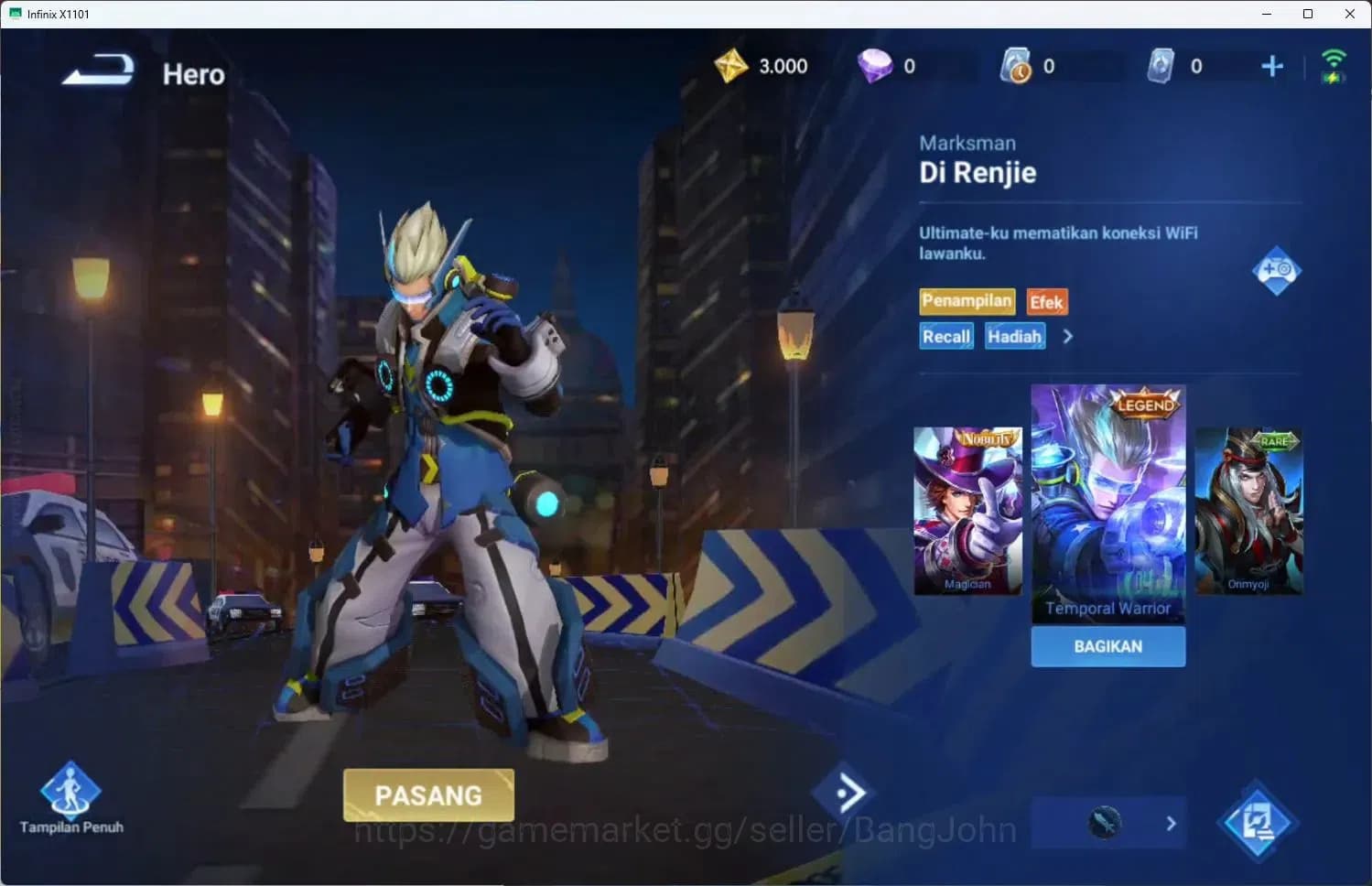 Honor of Kings Accounts Global | 13H 5S | LGD Di Renjie, Event Di Renjie, image 3
