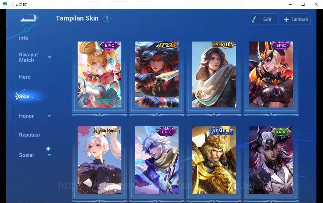 Honor of Kings Accounts GLOBAL|59H|30S|JJK=GARO|EPIC=LADY SUN,SHOU YUE|GM= image 5