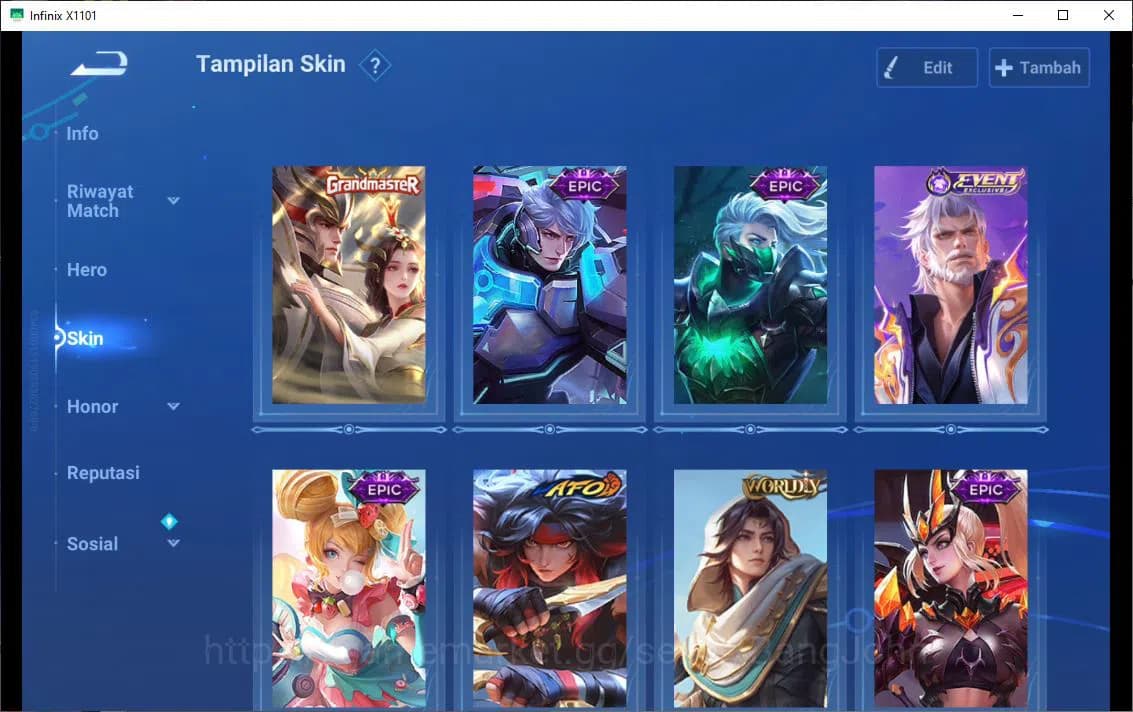 Honor of Kings Accounts GLOBAL|59H|30S|JJK=GARO|EPIC=LADY SUN,SHOU YUE|GM= image 6