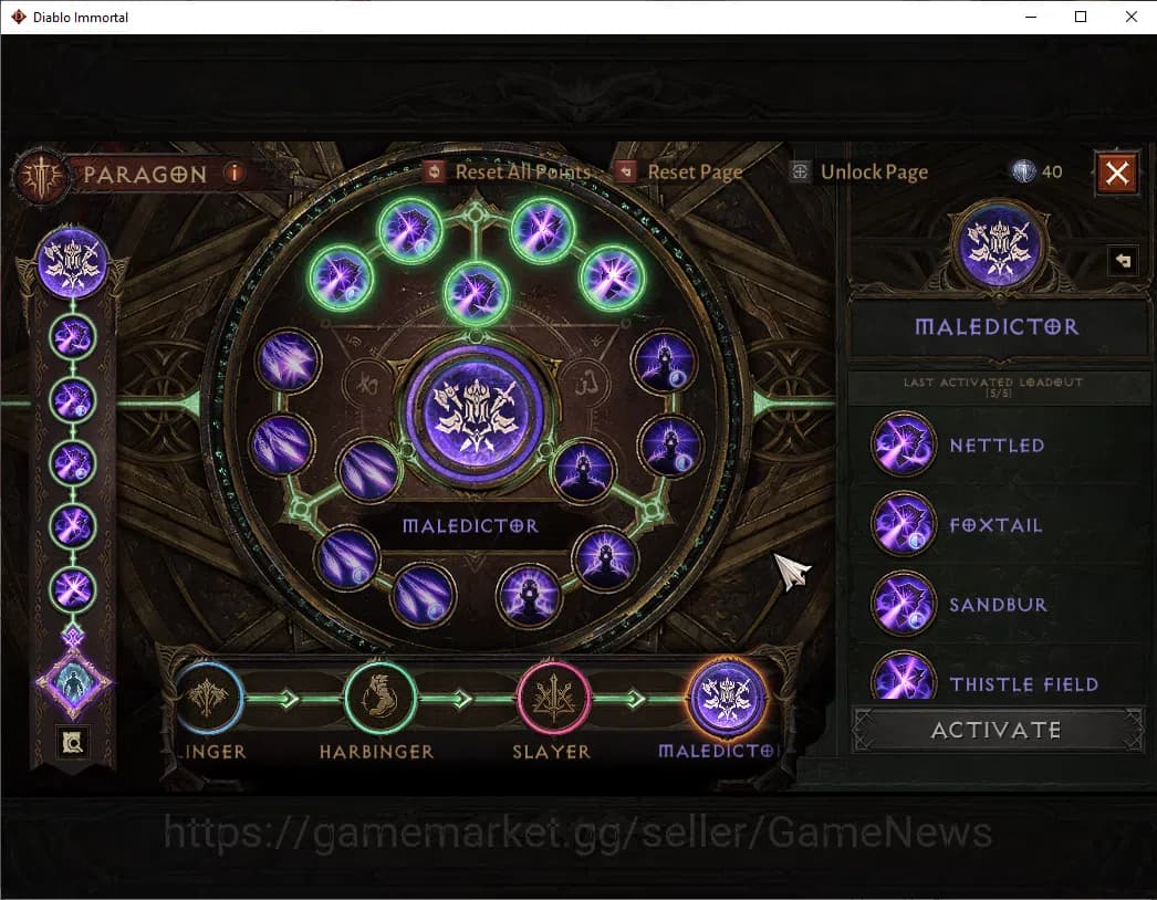 Diablo Immortal Accounts SEA - Izual|CS ON|Lv60(600)|Barbarian|CR 35k|Reso image 11