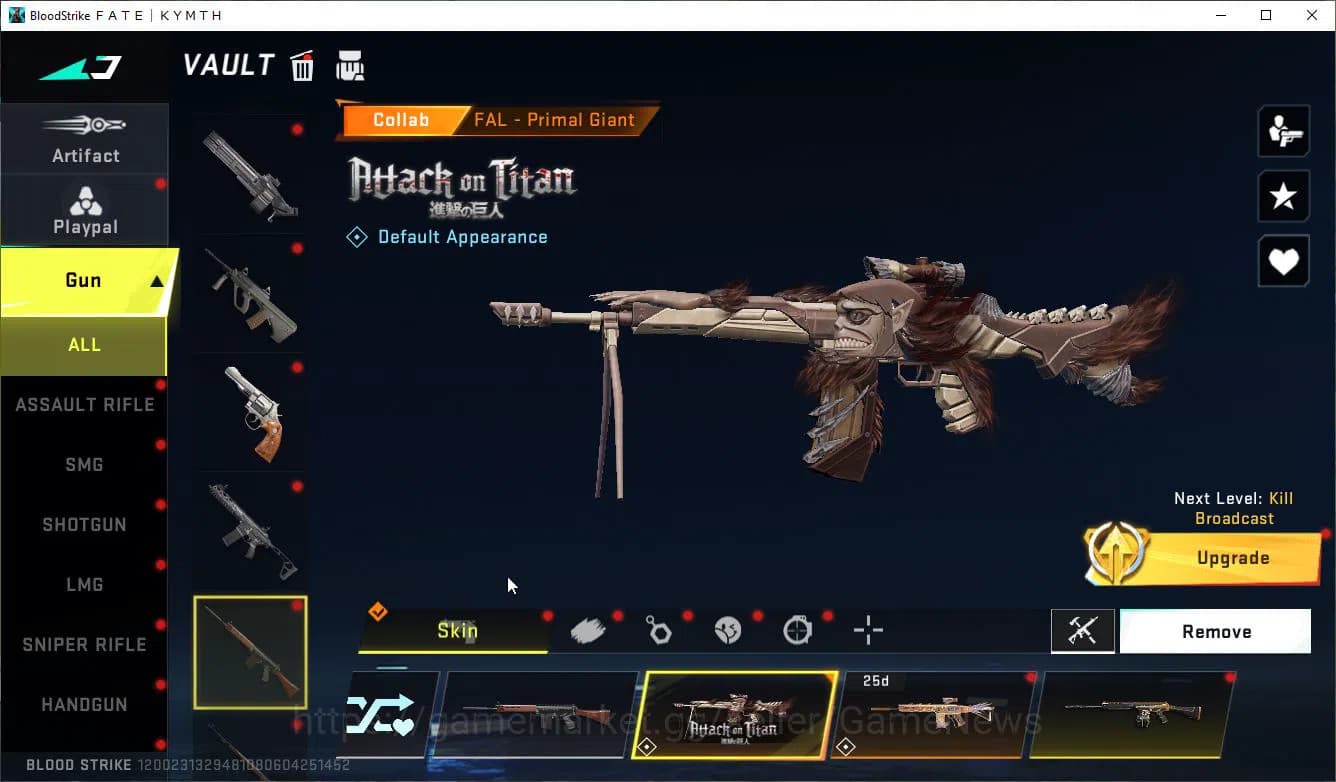 Blood Strike Accounts ASIA|MELE AXE-Crystal+Collab 7DS(QBZ95,Kar98k),AOT image 15