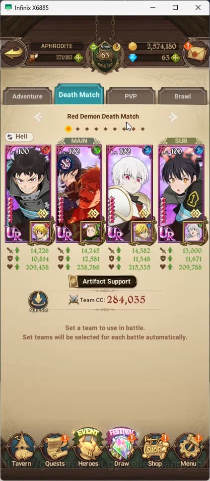 The Seven Deadly Sins: Grand Cross Accounts Global | 3.2M CC |1 LR | Salos, Merlin Esca, Chaos image 8