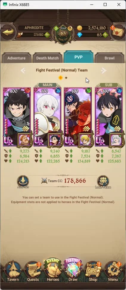 The Seven Deadly Sins: Grand Cross Accounts Global | 3.2M CC |1 LR | Salos, Merlin Esca, Chaos image 9