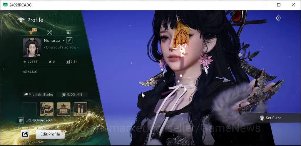 Where Winds Meet Accounts GLOBAL|Lv 90|GS 27K|9,8K Jade|Fieryhert Of War|Ele image 1