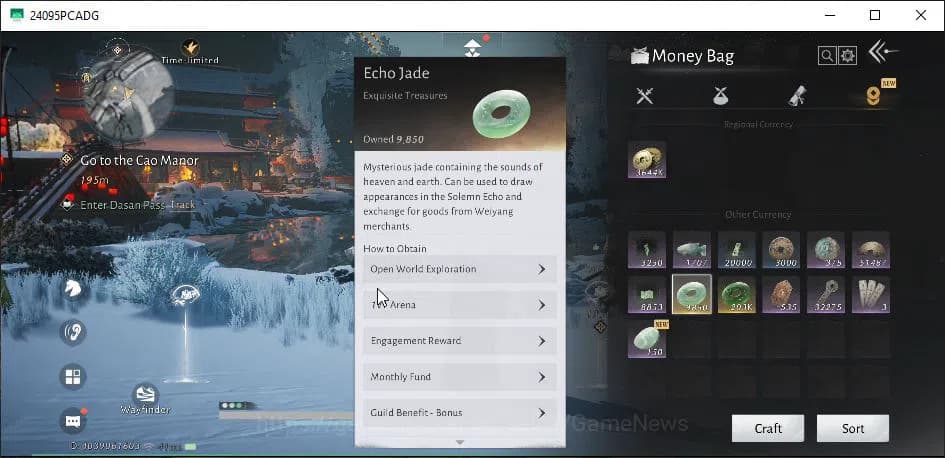 Where Winds Meet Accounts GLOBAL|Lv 90|GS 27K|9,8K Jade|Fieryhert Of War|Ele image 9