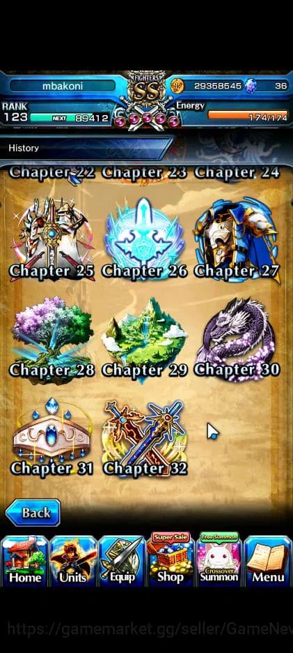 Grand Summoners Accounts Global|Rank 123|23 Ascend|RoyTW,EmiyaTW,Summer (Mi image 14