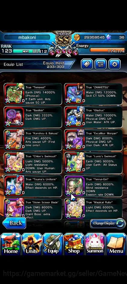 Grand Summoners Accounts Global|Rank 123|23 Ascend|RoyTW,EmiyaTW,Summer (Mi image 5