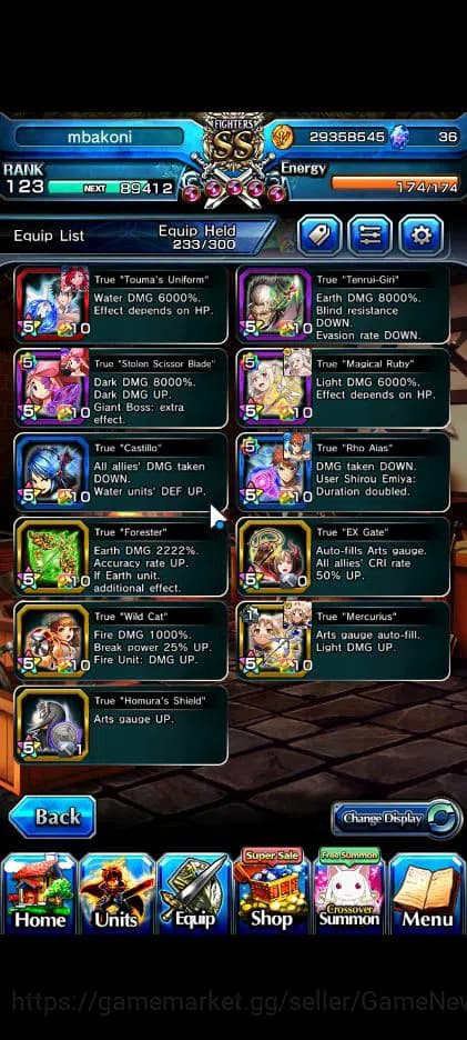 Grand Summoners Accounts Global|Rank 123|23 Ascend|RoyTW,EmiyaTW,Summer (Mi image 6