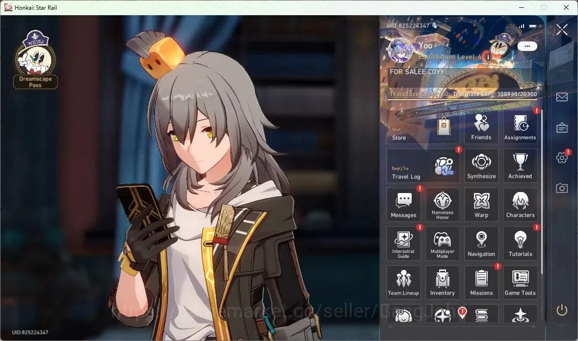 Honkai Star Rail Accounts ASIA | TL 60 | 8 LIMIT | HUO HUO | SILVER WOLF | D image 1