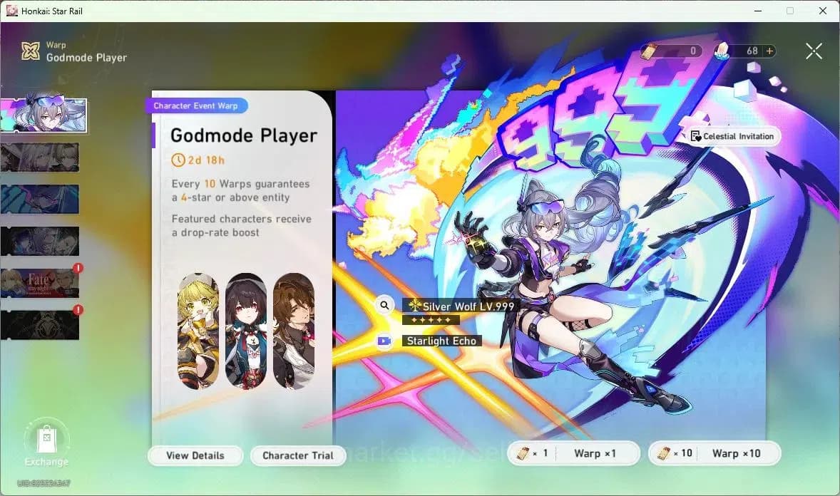 Honkai Star Rail Accounts ASIA | TL 60 | 8 LIMIT | HUO HUO | SILVER WOLF | D image 14